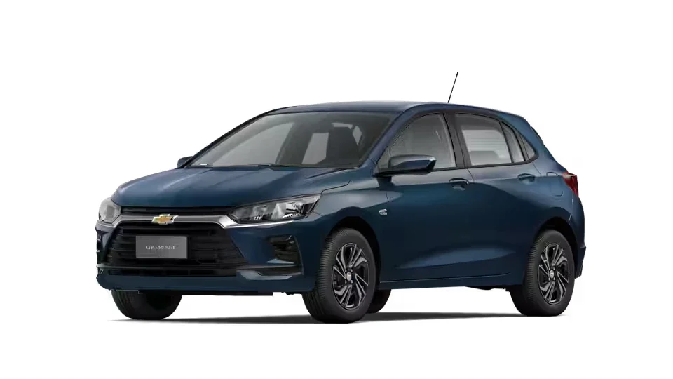 Chevrolet Onix 1.0 Manual: três quartos de frente