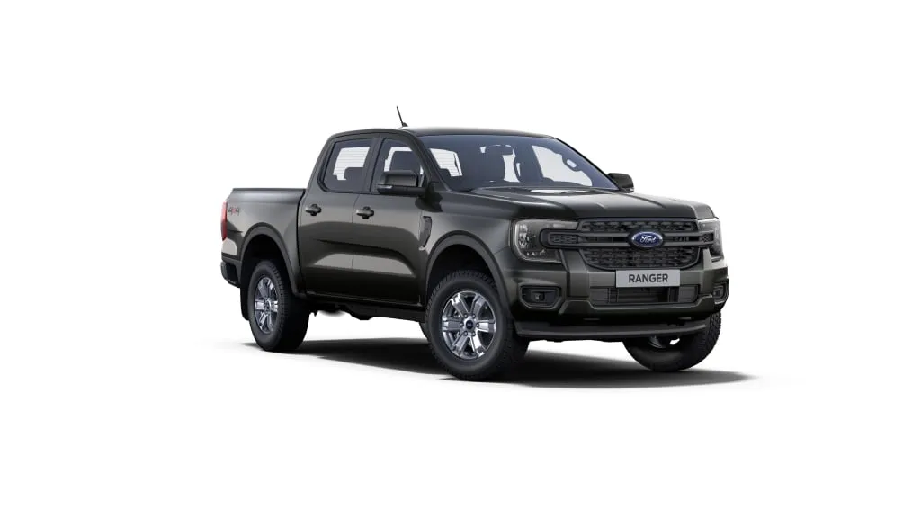 Ford Ranger XLS 2.0 Turbo Diesel Automático: três quartos de frente (cinza moscou)