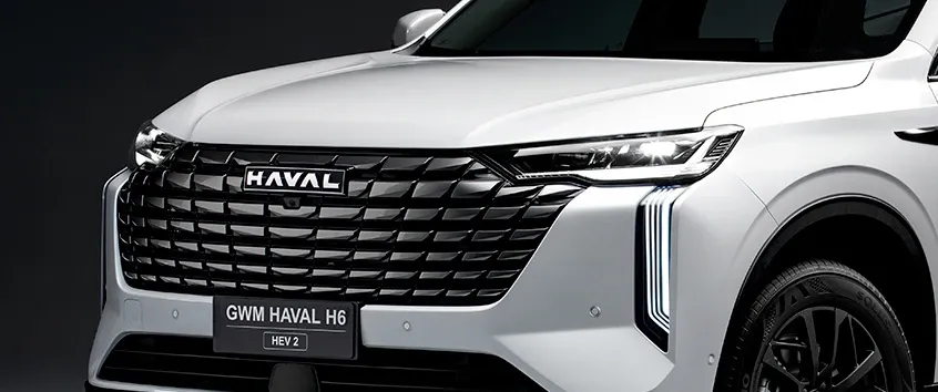 GWM Haval H6 HEV2 Híbrido Automático: grade e farol