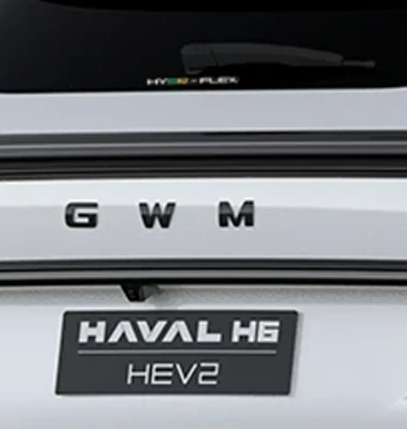 GWM Haval H6 HEV2 Híbrido Automático: emblema da tampa traseira