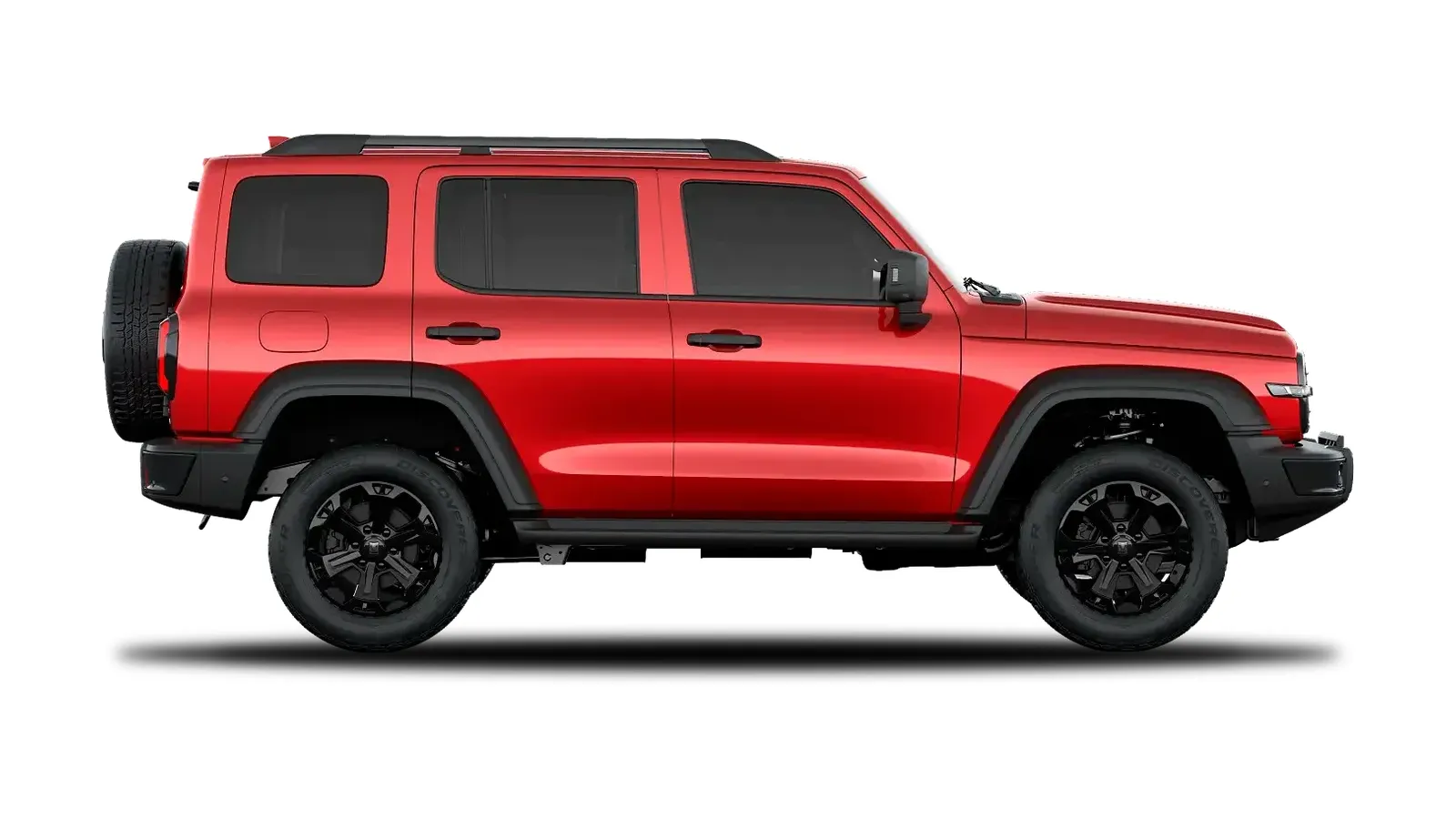 GWM Tank 300 Híbrido 2.0 Turbo Automático: de lado (vermelho brava)