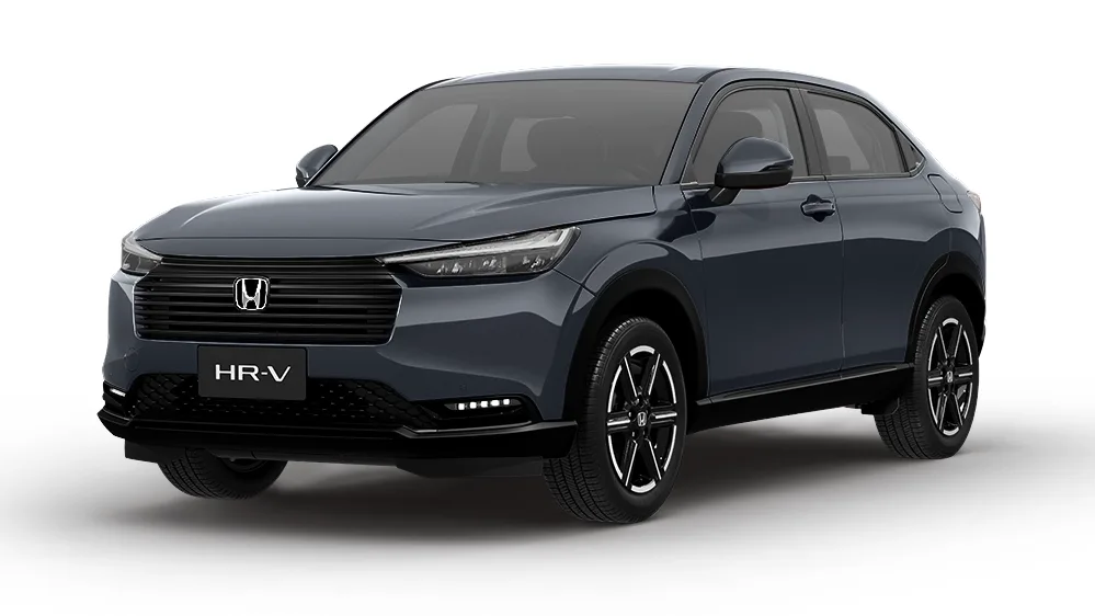 Honda HR-V EXL 1.5 Automático: de frente, em três quartos (cinza basalto metálico)