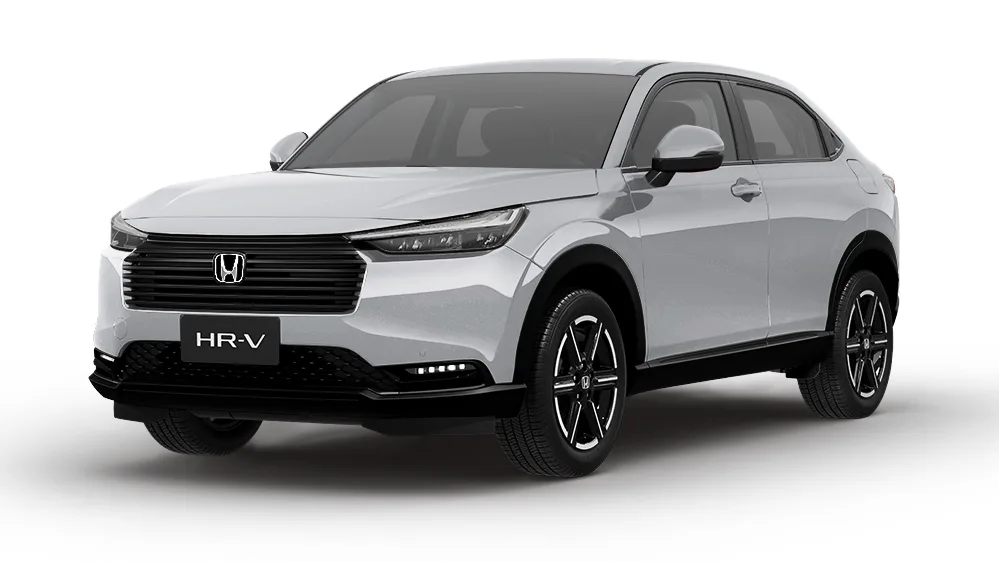 Honda HR-V EXL 1.5 Automático: de frente, em três quartos (prata platinum metálico)