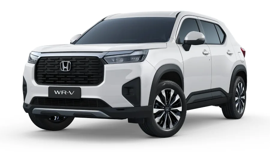 Honda WR-V EX 1.5 Automático: de frente, em três quartos (branco topázio perolizado)