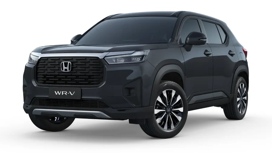 Honda WR-V EX 1.5 Automático: de frente, em três quartos (cinza basalto metálico)