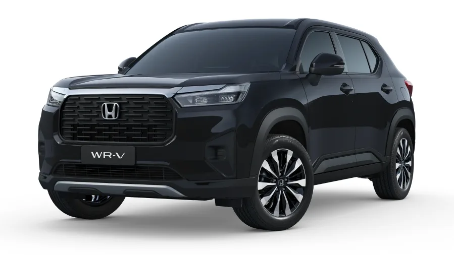 Honda WR-V EX 1.5 Automático: de frente, em três quartos (preto cristal perolizado)