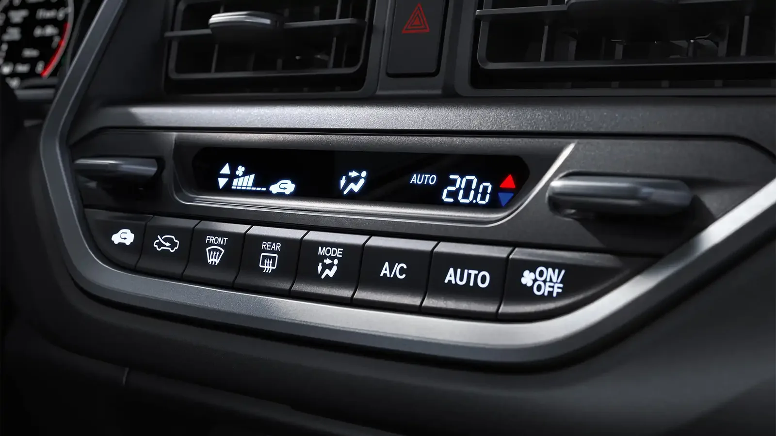Honda WR-V EX 1.5 Automático: comandos do ar-condicionado digital