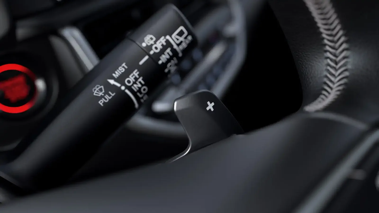 Honda WR-V EX 1.5 Automático: aleta de troca de marcha atrás do volante