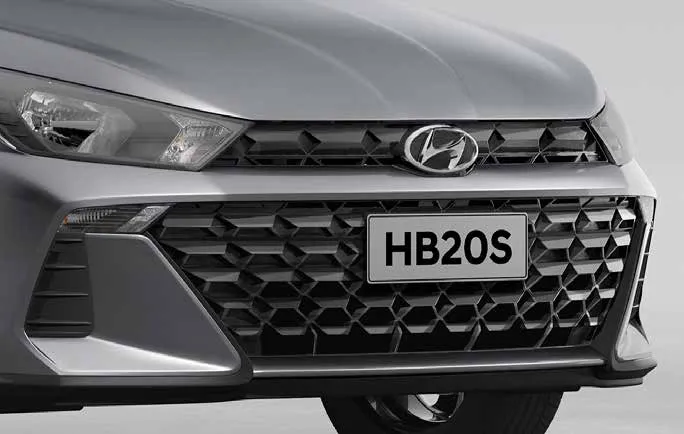Hyundai HB20S Limited 1.0 Turbo Automático: grade frontal