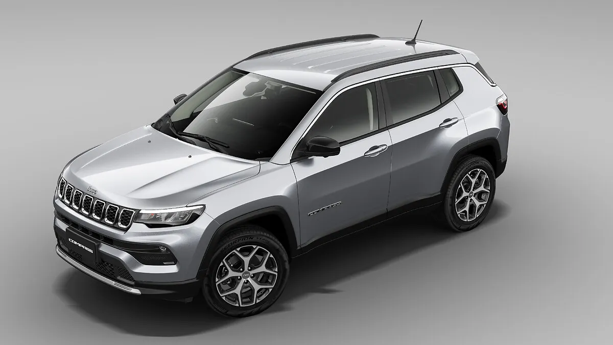 Jeep Compass Longitude 1.3 Turbo T270 Automático: vista de cima, pela frente
