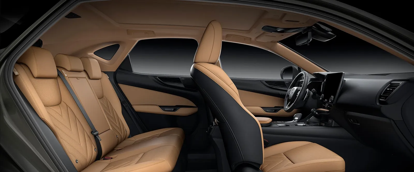 Lexus NX 350h Dynamic Híbrido Automático: bancos da frente e de trás, com revestimento caramelo