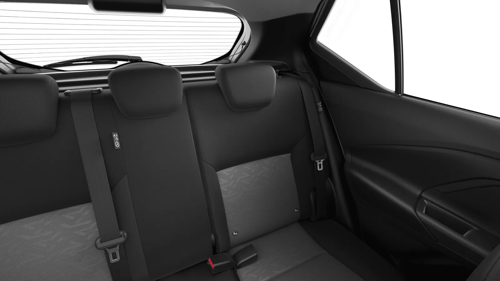 Nissan Kait Sense 1.6 Automático: banco de trás visto de lado