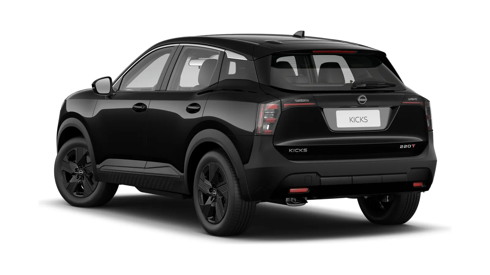 Nissan Kicks Sense 1.0 Turbo Automático: três quartos de trás