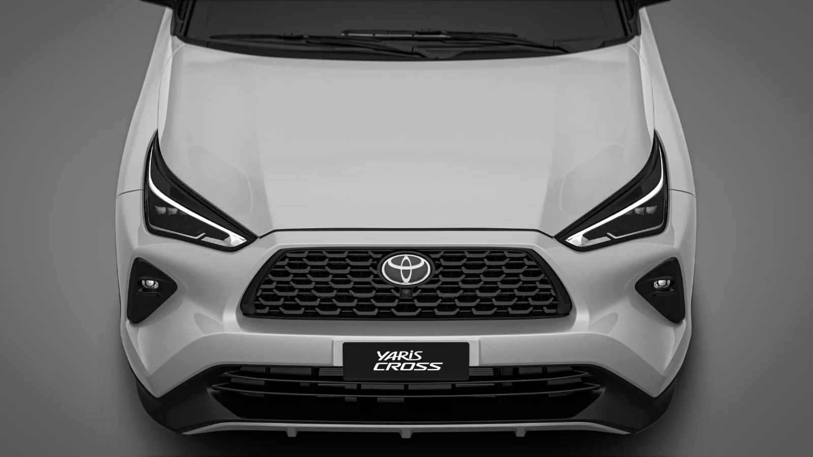 Toyota Yaris Cross XRX: de frente, vista de cima