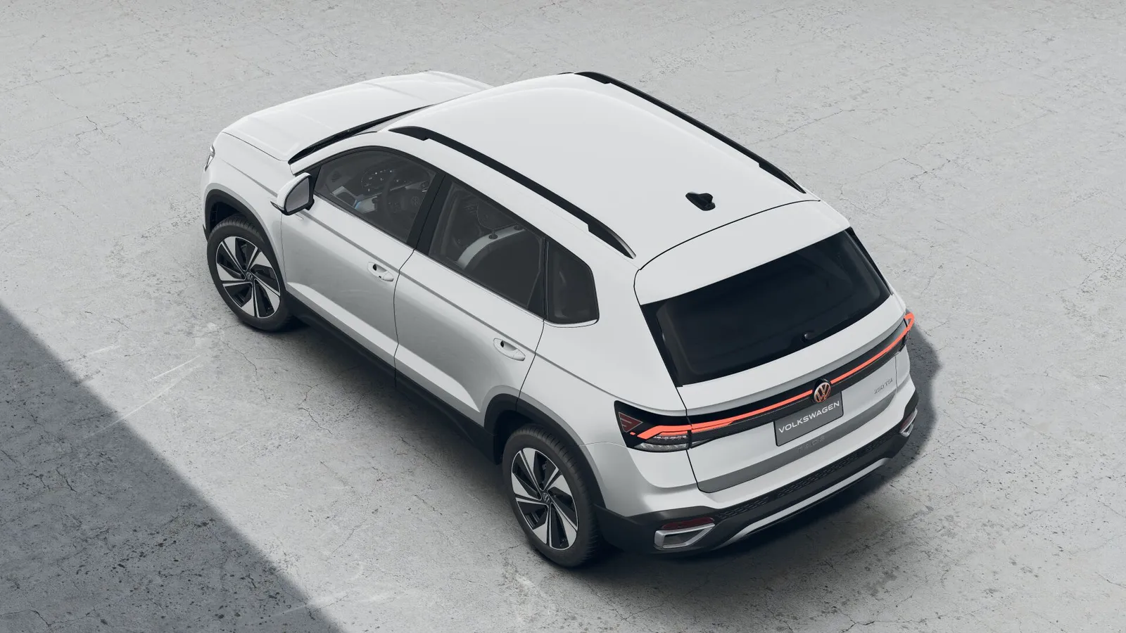 VW Taos Comfortline 250 TSI Automático: visto de cima