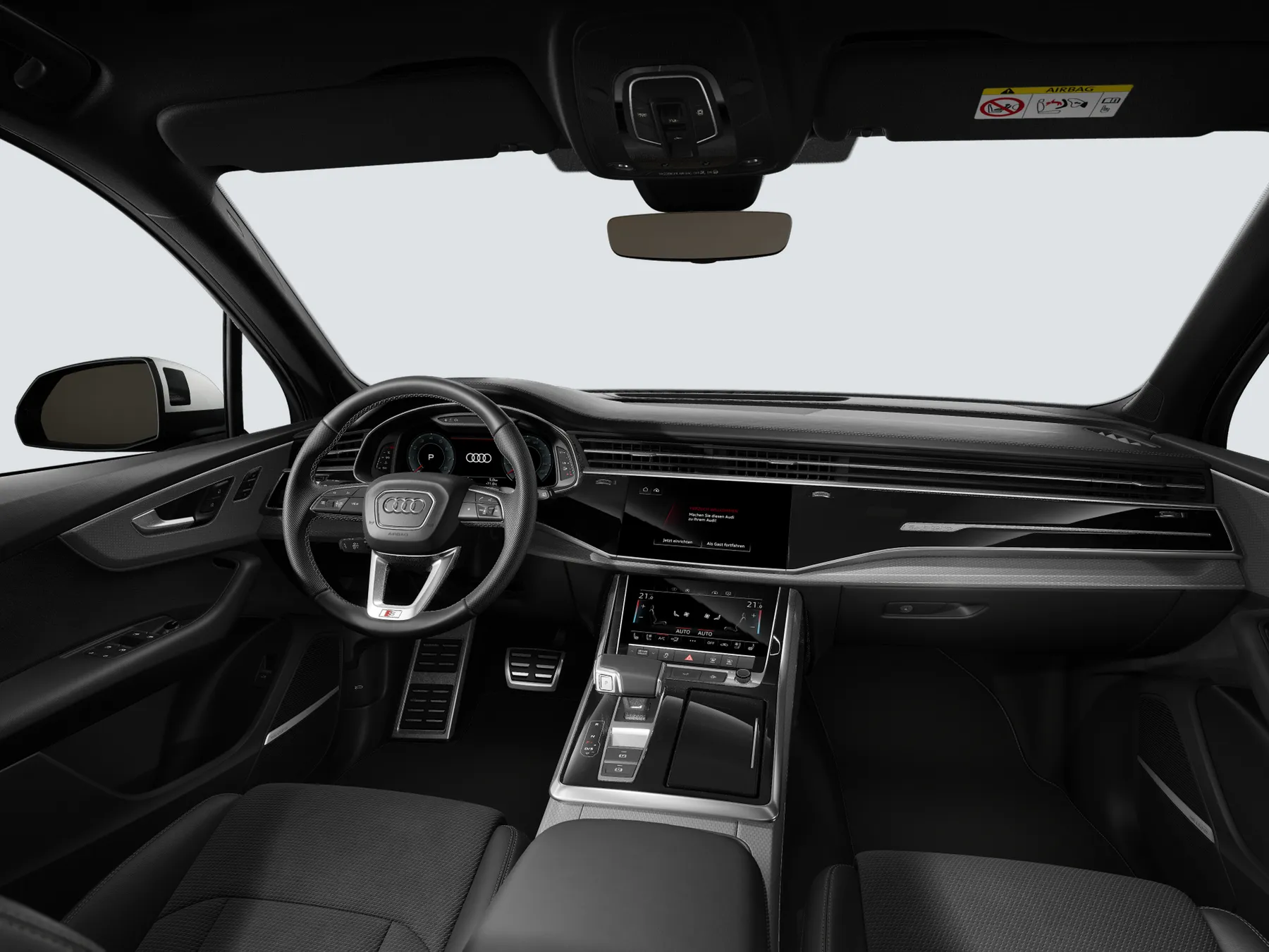 Audi Q7: painel, revestimento Preto