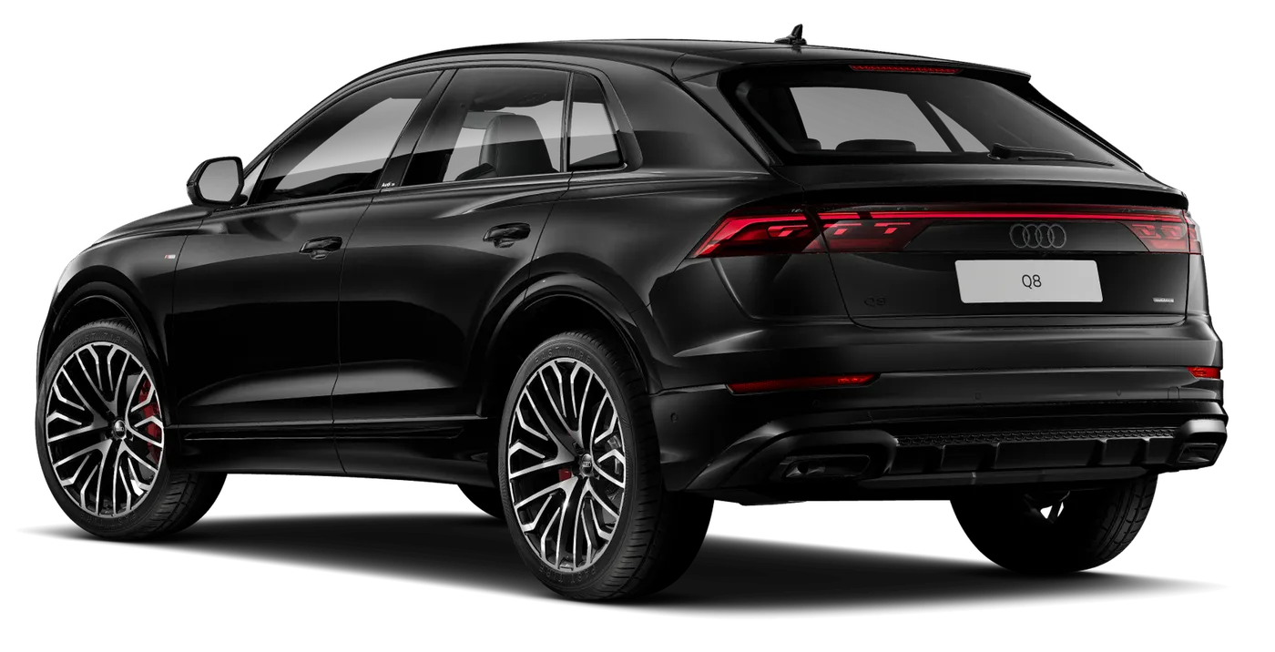 Traseira do Audi Q8 com as lanternas OLED digitais