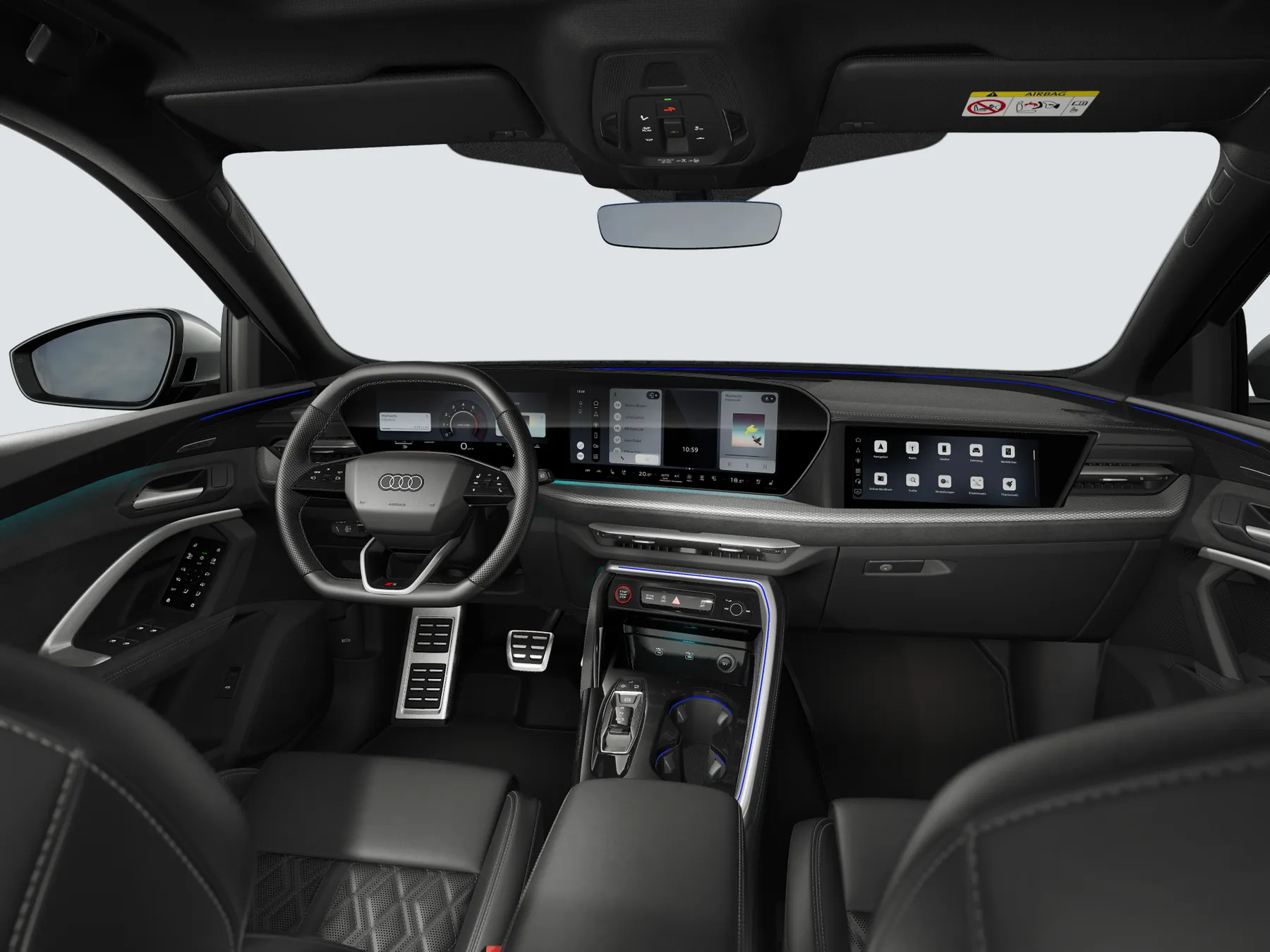 Audi SQ5: painel, revestimento Preto