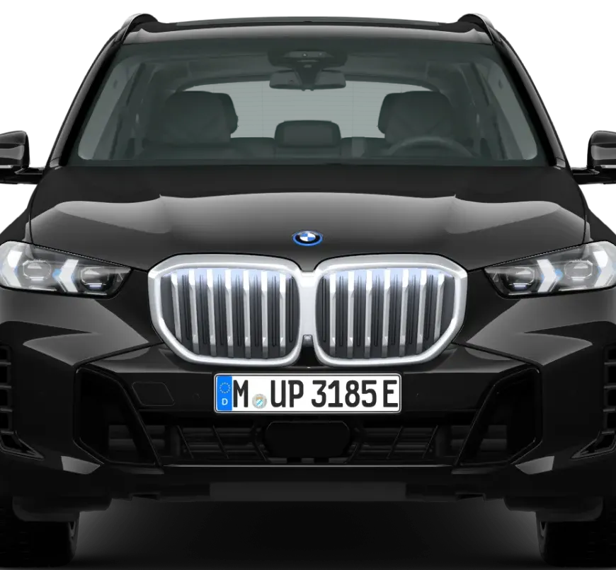 Frente da BMW X5 com a grade iluminada Iconic Glow