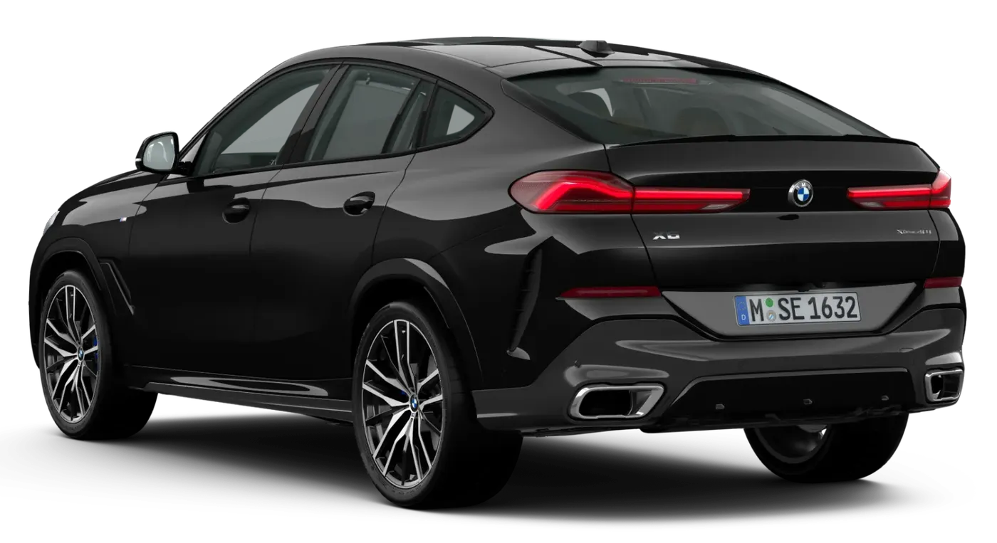Traseira da BMW X6 xDrive40i, com o teto em queda de cupê