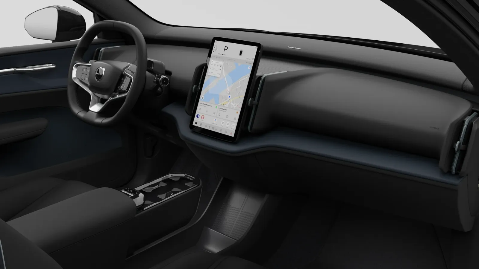 Volvo EX30: painel, revestimento Indigo