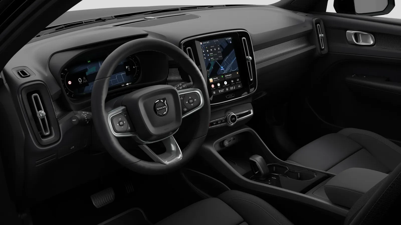 Volvo EX40: painel, revestimento Charcoal