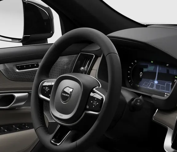 Volante e painel digital do Volvo XC90
